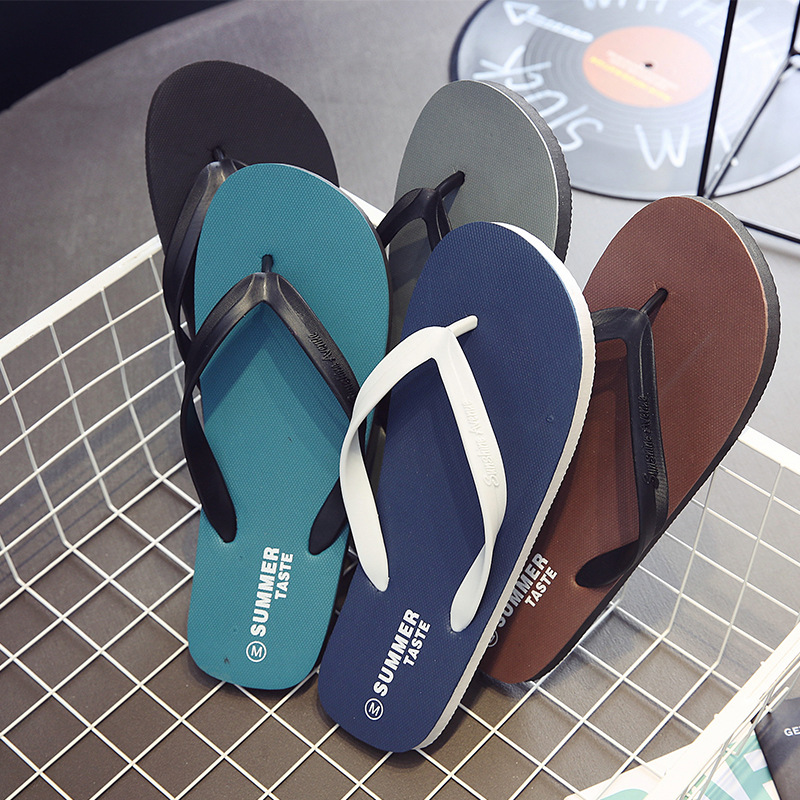 2025 zapatillas de flip flop para hombres verano nuevo interior y exterior zapatillas de playa antideslizantes zapatillas de pies