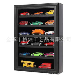 玩具车展示架透明高清汽车模型收纳柜多层桌面悬挂两用展示盒跨境