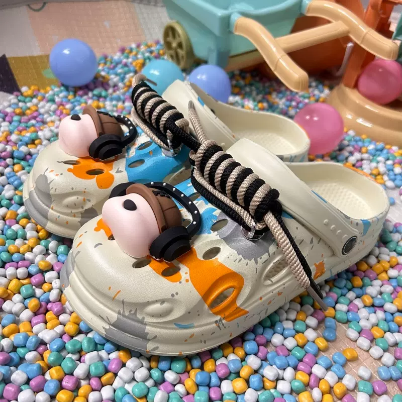 洞洞鞋男2025新款拖鞋男软底包头鞋休闲防滑室外沙滩鞋男士凉鞋