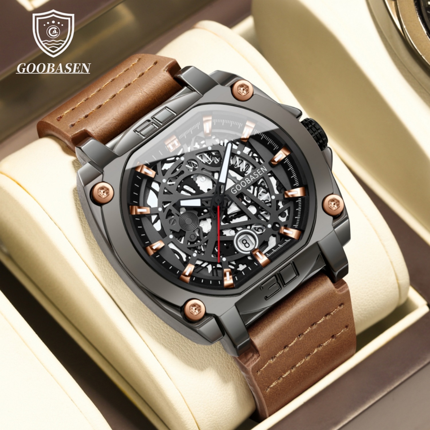 Gubaisen Explosions Technology Cool Alien Tide Men's Watch Quartz Watch Cross-border Shake Voice Live