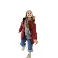 TOM * MY HILFIGER Оригинальная одиночная толстая куртка для девочек с бархатной курткой Original baby Jacket