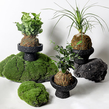 创意北欧剑山插花器家用客厅水泥花盆桌面摆件中式装饰盆厂家直销