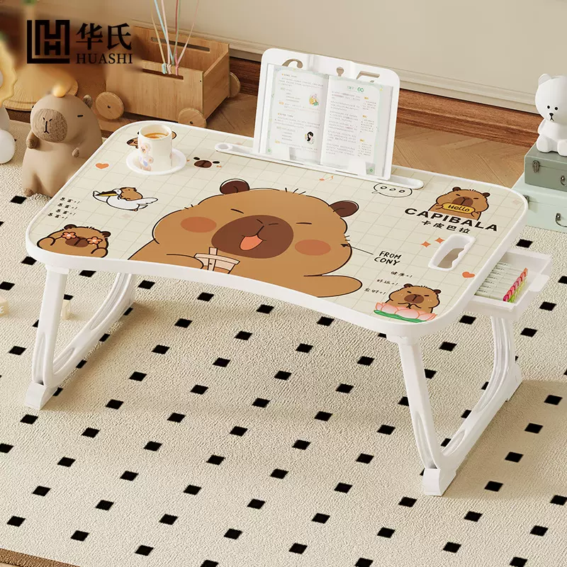 可折叠床上小桌子家用学习桌书桌卧室电脑桌飘窗桌宿舍学生阅览桌