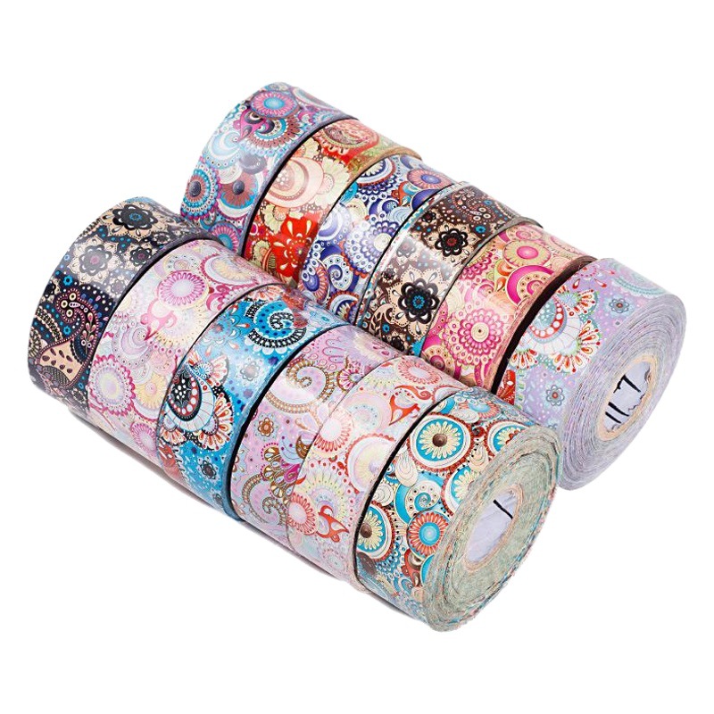 Princesa láser estrellado cielo papel 2,5*100cm10 color traje de uñas arte estrellado cielo caramelo uñas arte papel de transferencia de cielo estrellado