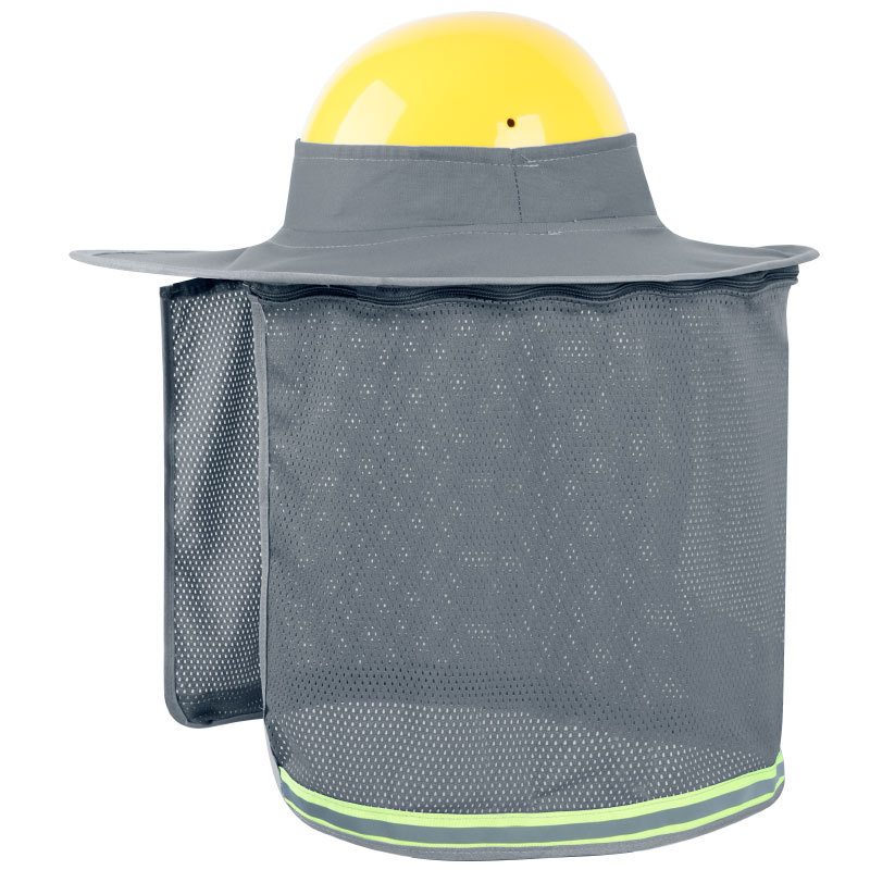 Casco de seguridad sombrero solar amplio sitio de construcción sombrero plegable sombrero de verano construcción sombrero sombrero cortina sombrero