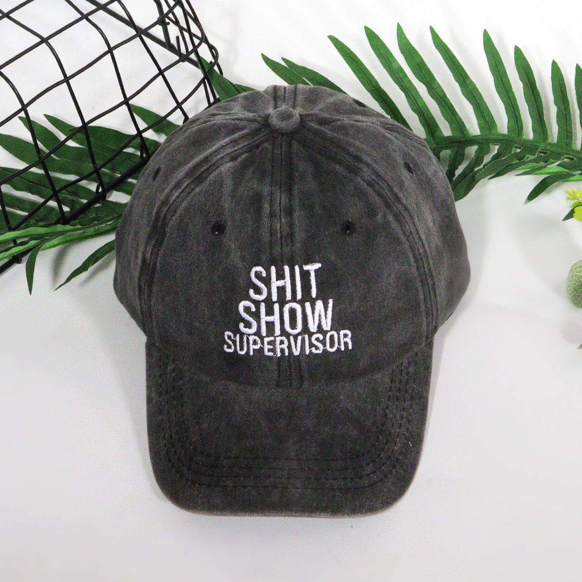 Unisex Personalized casual alphabet embroidered washed baseball cap Deep top outdoor travel sun protection baseball cap_voghion.com