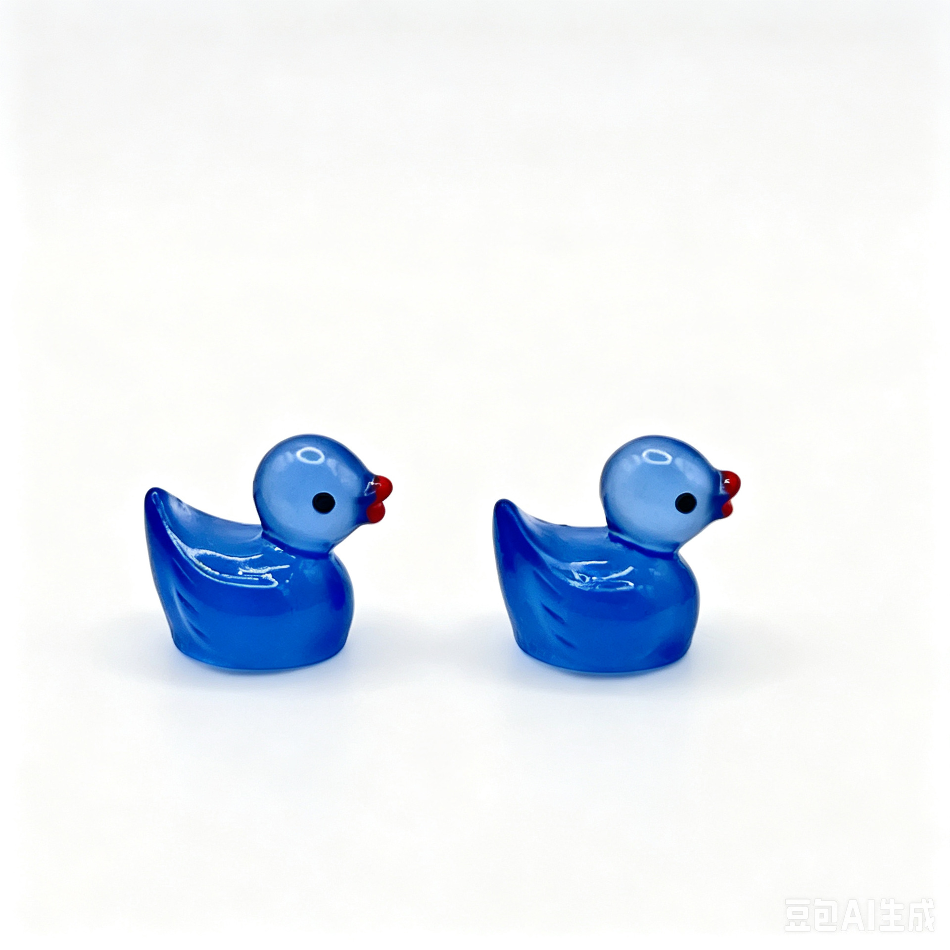 Mini pato luminoso, figura de animal colorida para niños, colgante de resina, micropaisaje, pequeño adorno de resina 3D. image 14