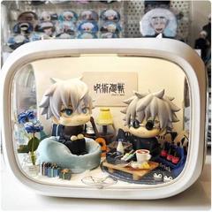 小屋场景盲盒展示盒太空舱手办娃屋造景素材包装饰收纳盒