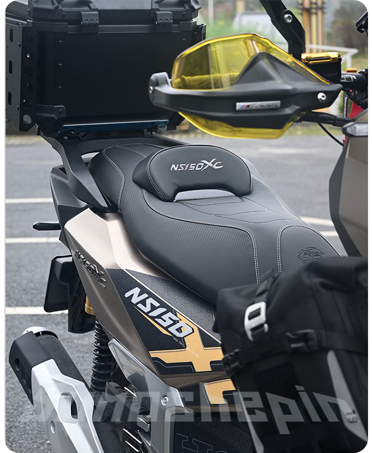 Suitable for Honda NS150XC modified motorcycle leather seat assembly, lowers the height and adds a backrest, breathable and comfortable