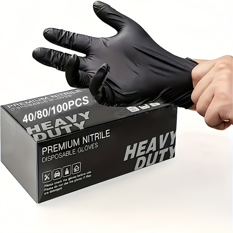 跨境爆款代发新品一次性丁腈手套防水食品级丁晴nitrile gloves|undefined
