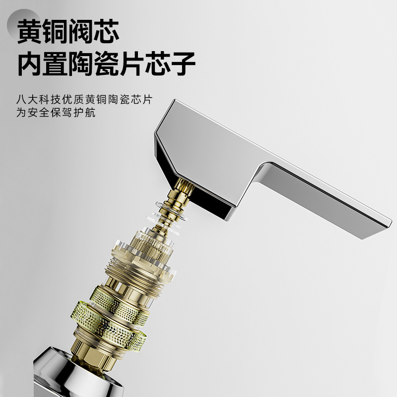 Life Song Baño Lavabo Grifo de agua fría y caliente Baño Lavabo sobre encimera Grifo oculto al por mayor