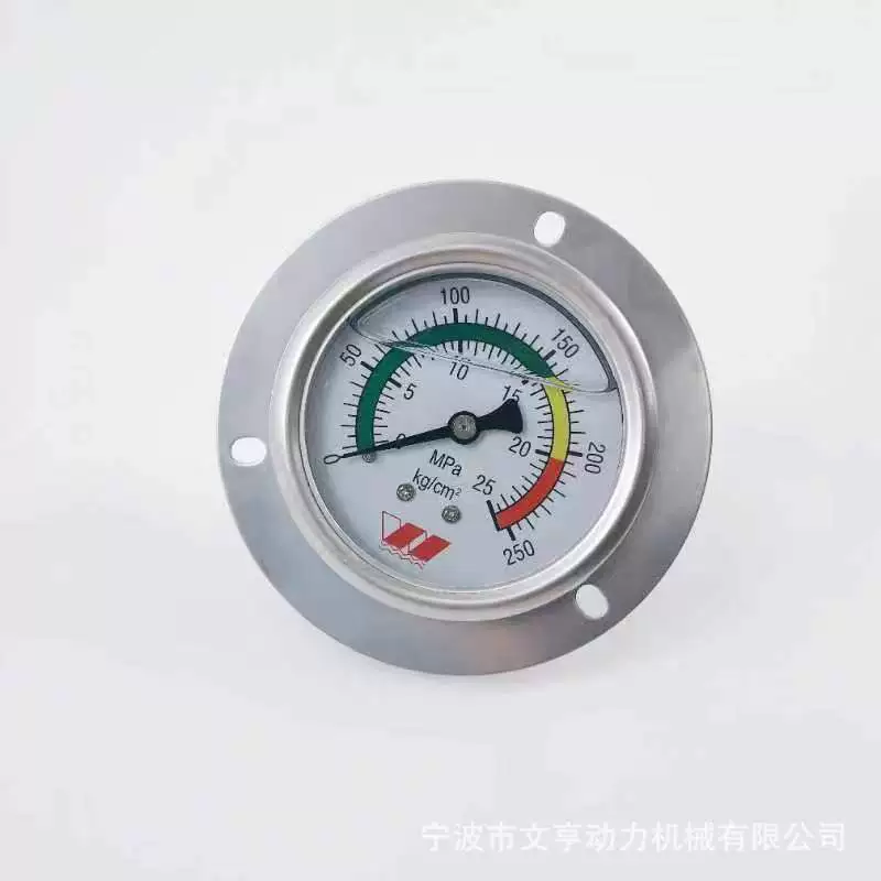 Y60 матовый осевой интегрированный фланец маслонаполненный сейсмический манометр 1,6 класс Wen Heng Power Factory розетка