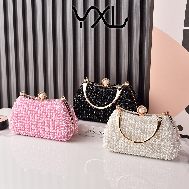 2025 elegante bolso de cena de perlas bolso de vestido cheongsam para damas bolso de mano para fiesta fabricante especial transfronterizo
