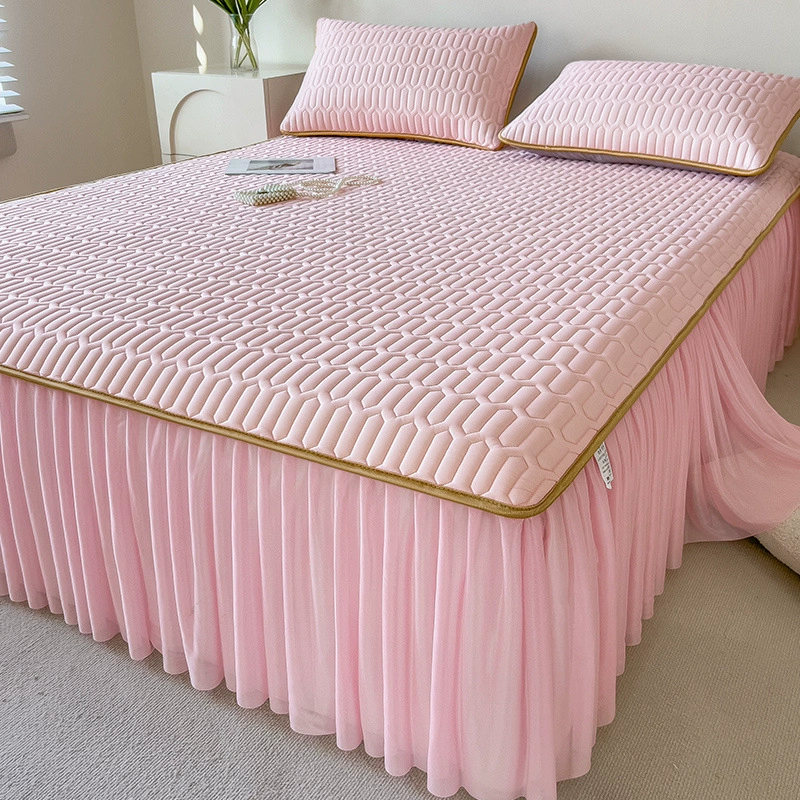 Летний шёлковый мат, комплект, простыня, 3 предмета