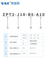 SMC金具ZPT系列可旋转型垂直带缓冲真空吸盘防转支架吸盘座工业型