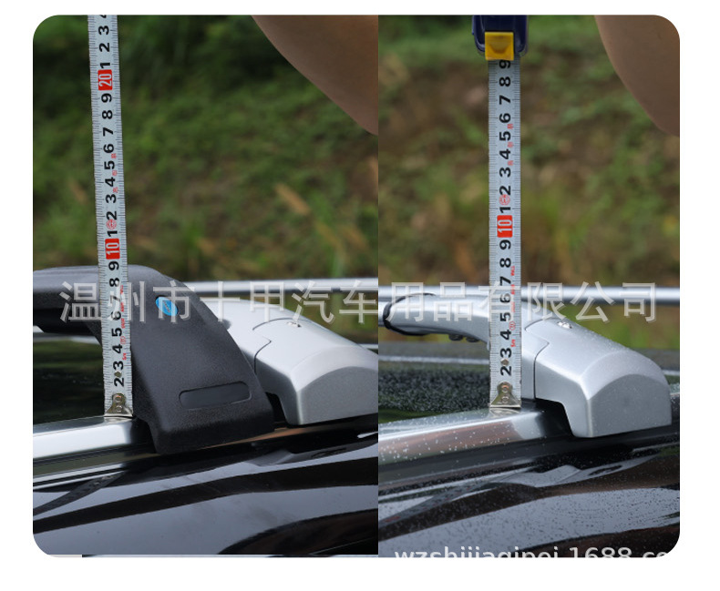 Heavy-Duty Aluminum Alloy Roof Rack with Low-Profile Clamp Design for Carrying Luggage and Cargo