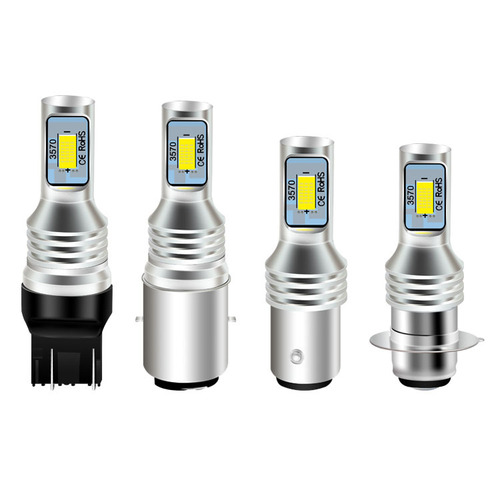 Gold Light Ice Blue White Light H4 80W 3570 2SMD High-Intensity Car LED Decoding Fog Light H4 Motorcycle