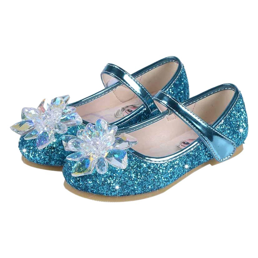 Оптовая Продажа Девочек Кристалл Обувь Девочки Принцесса Обувь Маленькие Девочки Горный Хрусталь Обувь Дышащая Внутренняя Производительность Обувь Принцессы