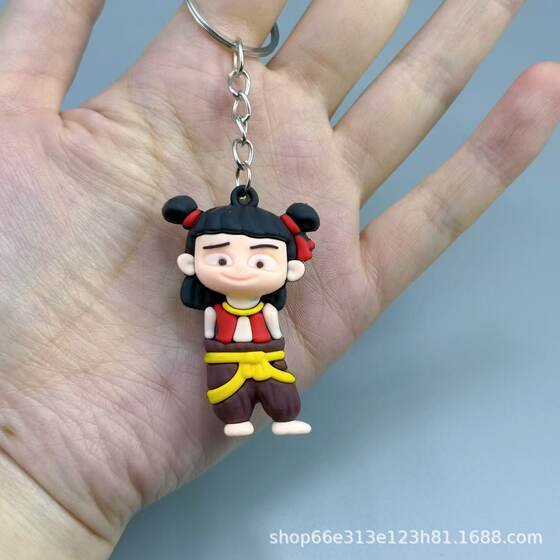 New creative Nezha Devil Boy Nao Hai series key chain pendant doll bag pendant key chain wholesale