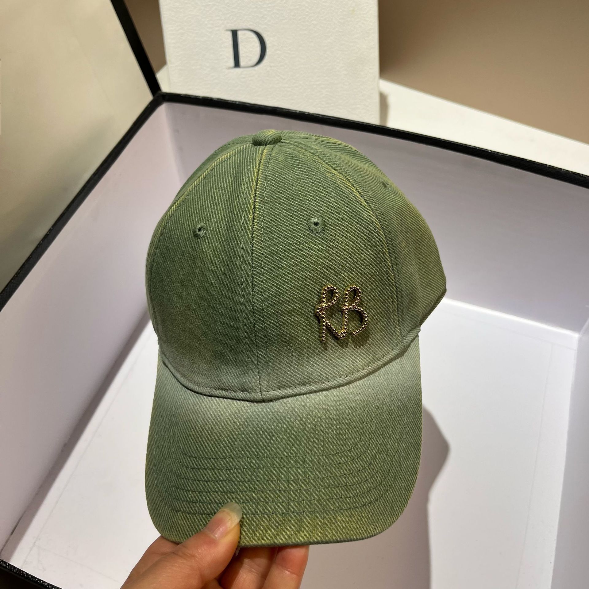 RB-Baseballmütze mit Farbverlauf für den Frühling und Sommer, neue Outdoor-Sport-Freizeitmütze, modische und vielseitige Entenschnabelmütze_voghion.com