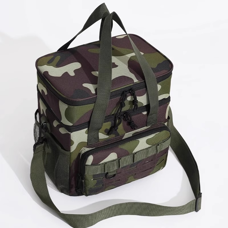 Bolsa de aislamiento de camuflaje de comercio exterior bolsa de picnic transfronteriza más gruesa bolsa de aislamiento portátil de gran capacidad de camping paquete de hielo de picnic