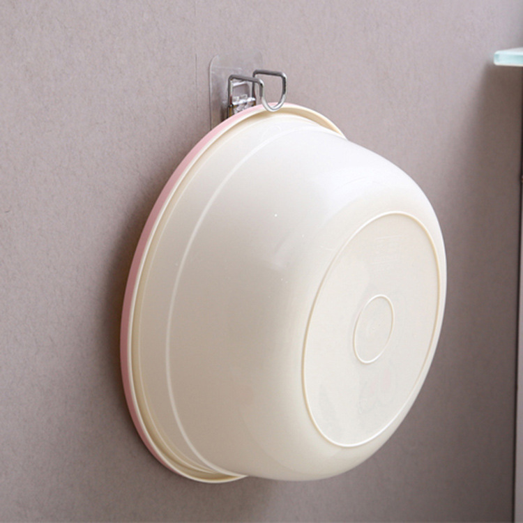 家庭用粘着式洗面器ラックキッチン壁掛け洗面器フック浴室穴なし収納棚多機能収納棚|undefined