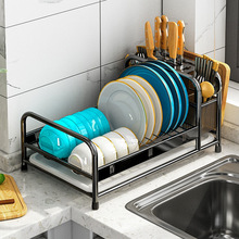 厨房置物架水槽边窄款放沥水碗架沥水架碗碟碗盘台面碗筷收纳架