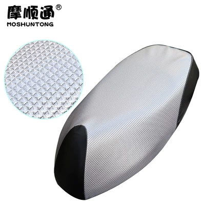 Electric car cushion N380C thickened leather insulated seat - no9-n3-series-silver-diamond-pattern
