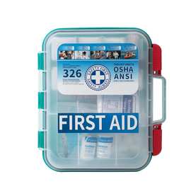 跨境新款药箱含326种产品急救箱套装PP手提挂墙两用药箱收纳盒