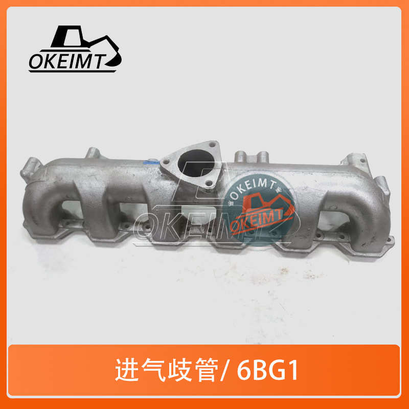 6BG1 colector de admisión excavadora repuestos del motor piezas del motor colector de admisión para 6BG1