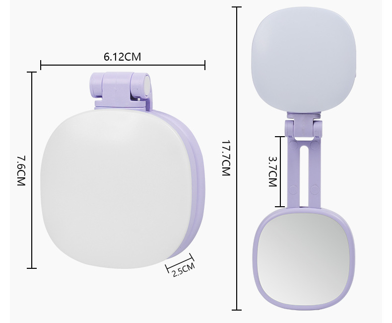 Çapraz Sınır Yeni Model Telefon Manyetik Emici Güzellik Dolgu Işığı Standı Mini Fotoğraf Katlanabilir Taşınabilir Üç Renkli Sıcaklık Ayarlanabilir