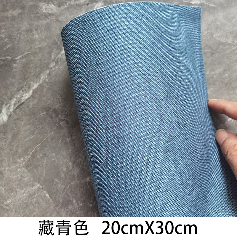 En stock al por mayor de imitación de lino pegatinas autoadhesivas tela sofá parche Reparación de algodón cortina de lino mantel rasgado parche