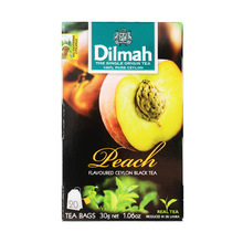 迪尔玛Dilmah水蜜桃果香味红茶20小袋盒装 斯里兰卡简包袋泡茶包