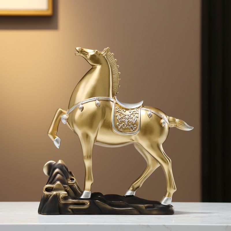 新しい中国風の馬の装飾品、リビングルーム、玄関ホール、ワインキャビネット、書斎、デスクトップ装飾、新築祝い、開店祝いのギフト、馬がすぐに完成します∑|undefined