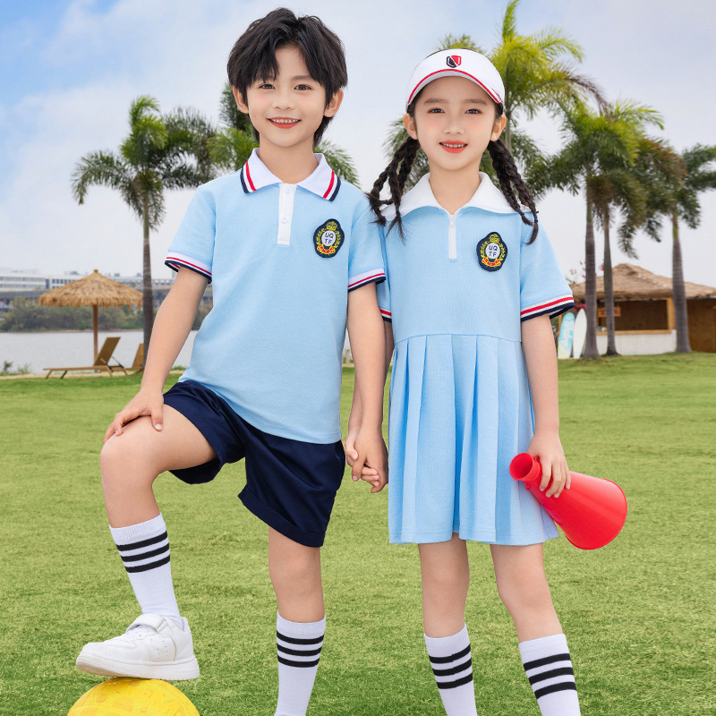 幼兒園園服夏裝學院風運動班服小學生校服畢業照服六一合唱演出服