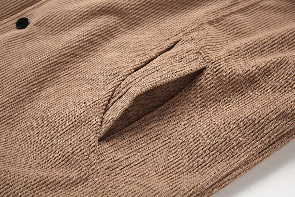 ​​Men's Corduroy Lapel Jacket – Lightweight Spring/Autumn Coat (Off-White/Black/Khaki/Army Green, M-5XL)​​_voghion.com