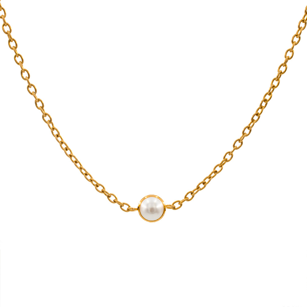 Elegant Round Stainless Steel Earrings Necklace