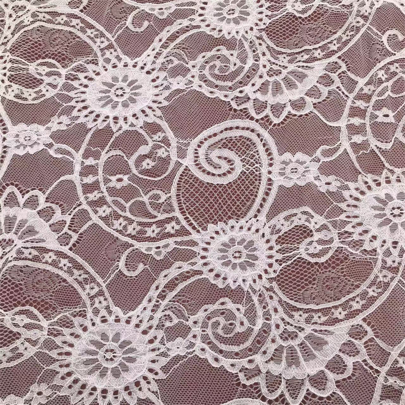 锦氨秋冬弹力蕾丝面料 服装蕾丝面料八爪鱼连衣裙打底衫内衣面料