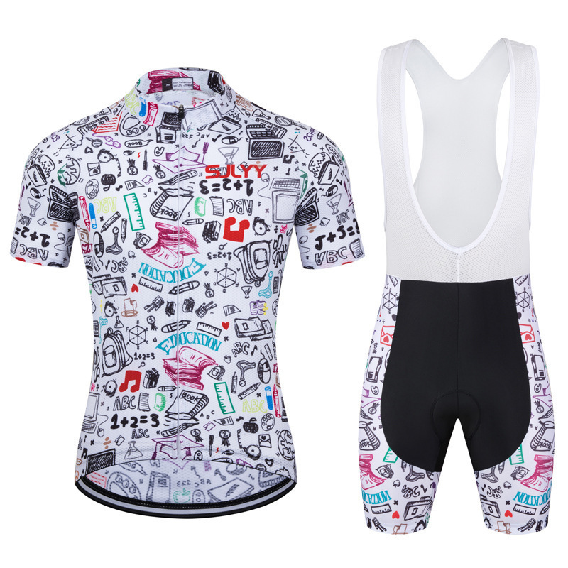 2022 Cross-border New Cycling Clothing Short-sleeved suit Men's and Women's Summer Bicycle Equipment Breathable Road Bike Belt Pants