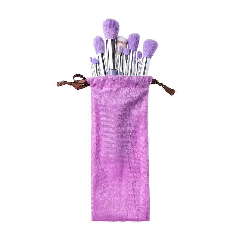 Principiante 13 pinceles de maquillaje traje conjunto completo super suave cepillo ojos estudiante barato almacenamiento portátil