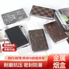 夕妃の新商品の延長の細いタバコの箱の皮革は蓋をひっくり返して箱をひっくり返します。