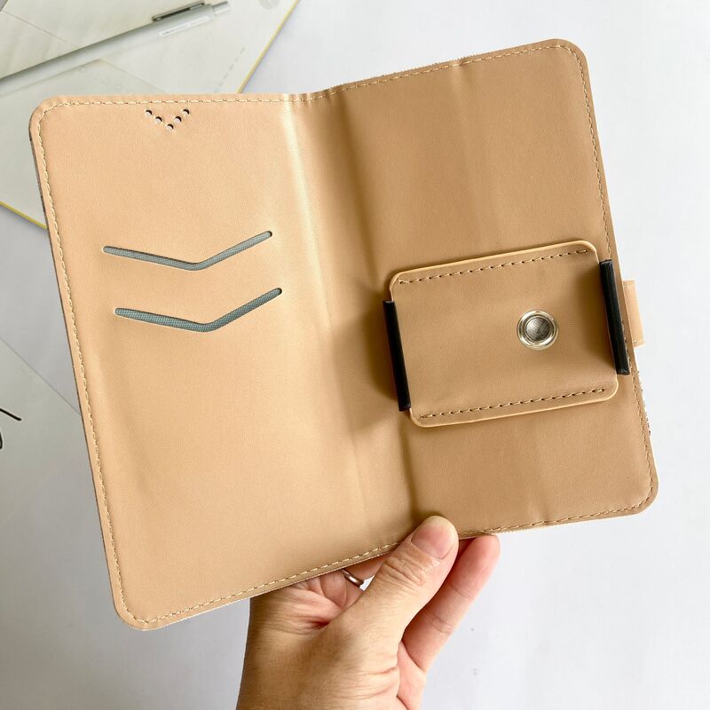 New Model Suitable for Redmi K90 Flip Wallet Card Slot Leather Case Rotating Universal Phone Case Clip Universal Phone Cover