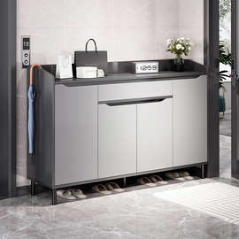 鞋柜家用门口室内轻奢高级入户大容量新款2025简易玄关储物柜鞋架