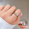 Tide, minimalistic ring stainless steel suitable for men and women, simple and elegant design, on index finger