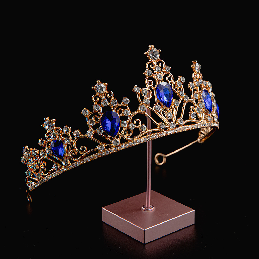 2024 verano explosivo material de aleación galvanizado estilo simple princesa corona de cumpleaños corona de boda corona de novia