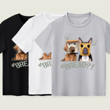 男童短袖t恤面包小狗印花夏季新款休闲圆领童装外贸工厂一件代发