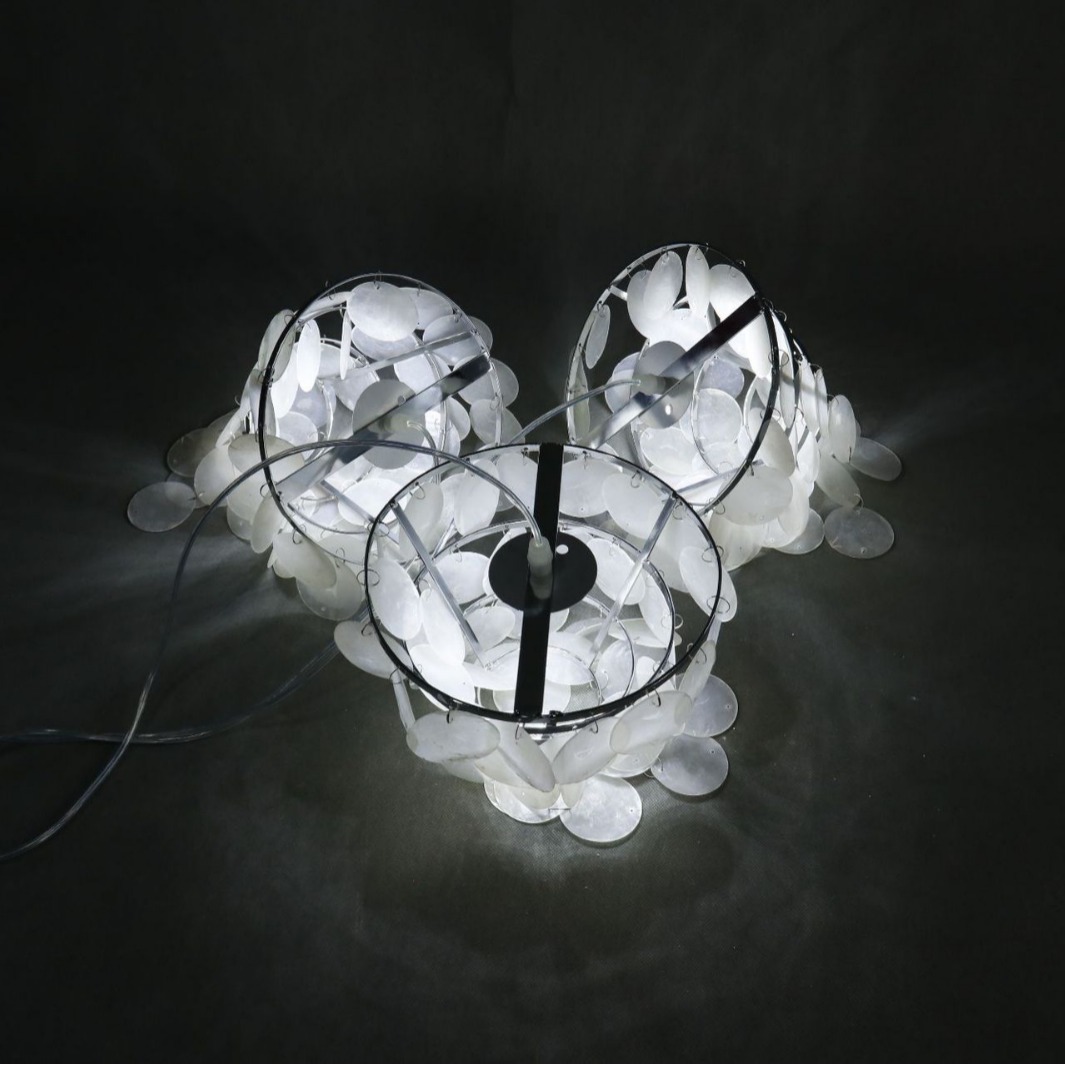 Disposición del sitio de la boda accesorios tres extremos joyas chandeliers de aire salón de bodas hotel decoración del escenario lámpara de boda led