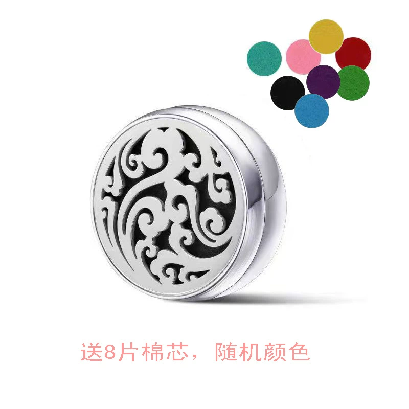 Medical mask stainless steel, aromatherapy, perfumed oil, magnetic diffuser, fragrant perfume, lock