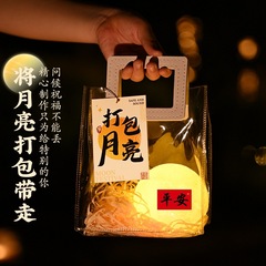 中秋节灯笼打包月亮兔子灯笼diy手工材料包儿童手提中秋礼物礼品