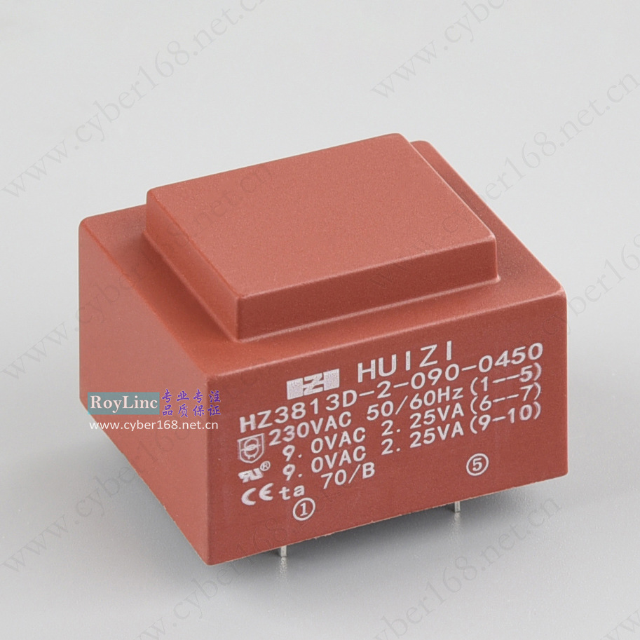 4.5VA 4.5W EI38/13.6 230V转9V10V12V24V高品质环氧灌封变压器CE